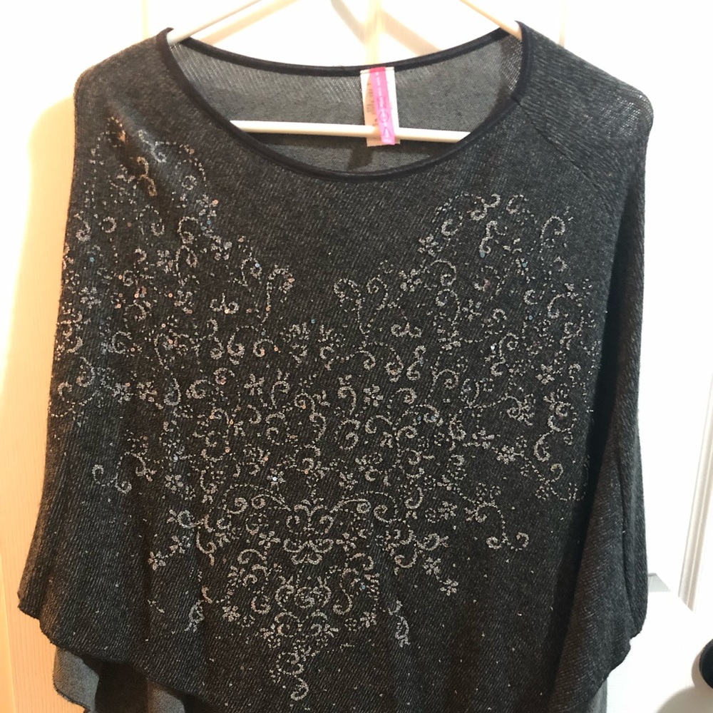 Noa beaded asymmetrical shawl